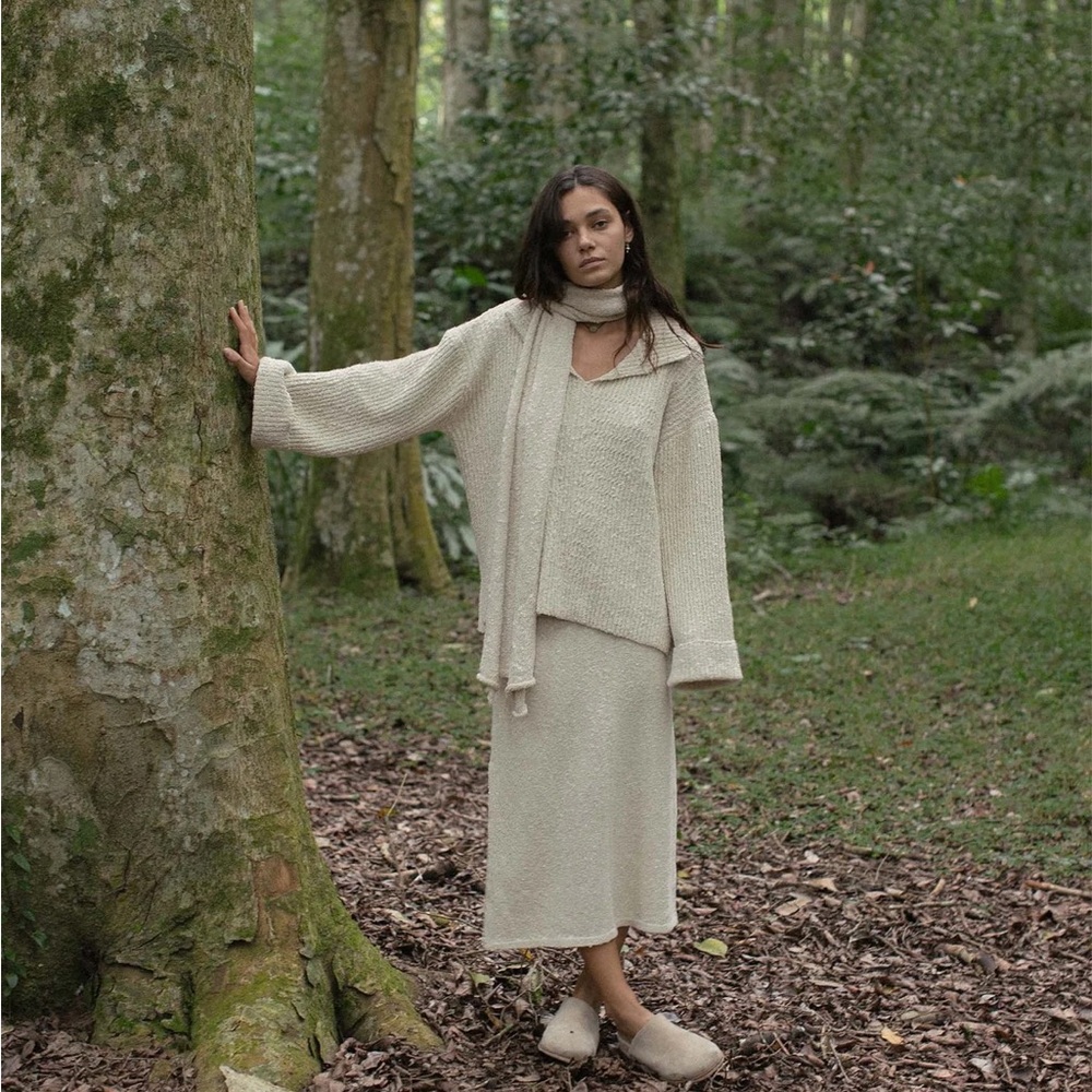 Indigo Luna Winterfall skirt Cloud Cream